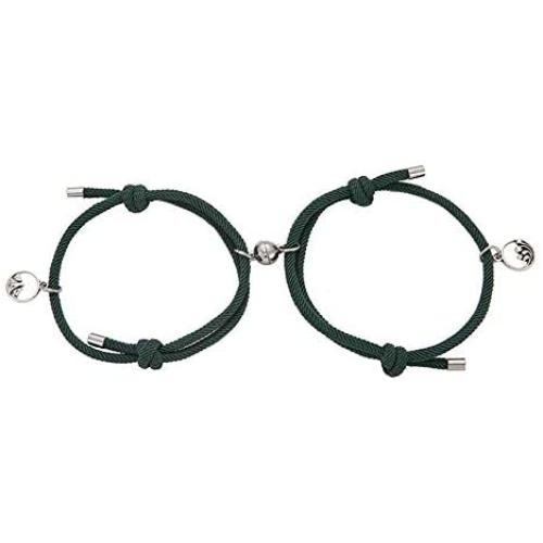 MRSXXNTY Magnetic Couples Bracelets Set Mutual Attraction Relationship Matching Bracelets for Couples Friendship Vows of Eternal Love Jewelry Gift