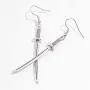 coadipress Vintage Katana Knife Dangle Drop Earrings for Women Girls Personalized Creative Funny Punk Cool Silver Retro Statement Earrings