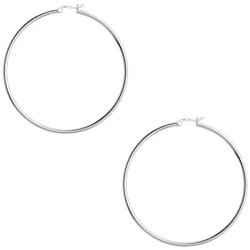 Savlano 925 Sterling silver Round Hoop Earrings for Women & Girls Comes in 30MM-65MM