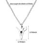 WUSUANED Stainless Steel Vegan Symbol Pendant Necklace Gift for Vegetarian