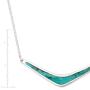 Silpada Reversible Boomerang Compressed Turquoise Necklace in Sterling Silver