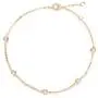 FANCIME 18K Solid Rose Gold Bezel Set Small Tiny Round Brilliant Natural Diamond 0.184 cttw Dainty Bracelet Minimalist Delicate Fine Jewelry for Women Girls, 6.3''+0.58''