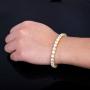 ASHMITA Tennis Crystal Bracelet for Women Charm Men Rose Gold Zirconia Bracelets Gift Jewelry