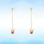 Happyyami Adorbale Mouse Drop Dangle Earring Charm Rat Animal Stud Earrings Jewelry Decorative Gift for Women Girls (Golden and Red)