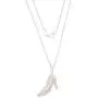Disney Princess Cinderella Sterling Silver Slipper Pendant Necklace, 18 Inch Chain Disney Princess Cinderella Sterling Silver Slipper Pendant Necklace, 18 Inch Chain