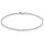 Miabella 925 Sterling Silver Italian 2mm, 3mm Diamond-Cut Braided Rope Chain Anklet Ankle Bracelet for Women Teen Girls 9, 10 Inch Made in Italy
