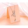S925 Sterling Silver Large Dragonfly Pendant Long Sweater Necklace 26 Inch Chain for Women Teen Girls Birthday Gifts Jewelry