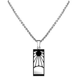 Ajpicture Demon Anime Kamado Tanjirou Same Paragraph Necklace Pendant Choker Accessories Anime Fans Gift