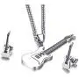 MPRAINBOW Guitar Music Player Stainless Steel Lover Pendant Necklace Jazz Jewelry for Men Women MPRAINBOW Guitar Music Player Stainless Steel Lover Pendant Necklace Jazz Jewelry for Men Women
