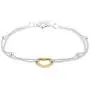 Vanbelle Yellow Gold & Silver Plated Two Tone 925 Sterling Silver Open Heart Charm with Double Layered Beaded Chain Bracelet for Women and Girls Vanbelle Yellow Gold & Silver Plated Two Tone 925 Sterling Silver Open Heart Charm with Double Layered Beaded Chain Bracelet for Women and Girls
