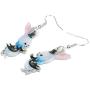 WEVENI Acrylic Easter Bunny Rabbit Earrings Hare Dangle Drop Pet Jewelry For Women Girls Charm Gift