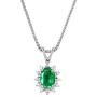 RYLOS Jewelry For Women Sterling Silver Birthstone Jewelry Ring, Earring & Pendant Necklace Gemstone & Genuine Diamonds 6X4MM Birthstone Womens Jewelry Matching Friendship Jewelry Sizes 5-10