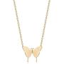 OSIANA Gold Dainty Butterfly Initial Necklace for Women 18K Plated Gold Tiny Cute Letter Pendant Name Alphabet Choker Necklace Minimalist Personality Gift Friendship Jewelry for Her