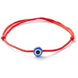 kelistom Red Evil Eye Bracelet for Women Men Teen Girls Boys Simple Minimalist Kabbalah Bracelets for Protection and Good Luck 1/2/6 Pieces