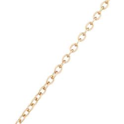 Lux Accessories Goldtone Circle Plated Silvetone Engraved Boat Chain Necklace