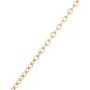 Lux Accessories Goldtone Circle Plated Silvetone Engraved Boat Chain Necklace