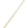 Lux Accessories Goldtone Circle Plated Silvetone Engraved Boat Chain Necklace Lux Accessories Goldtone Circle Plated Silvetone Engraved Boat Chain Necklace