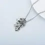 PDTJMTG Wolf Necklace 925 Sterling Silver Viking Jewelry for Men, 20”+2”