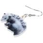 NEWEI Acrylic Possum Didelphid Earrings Dangle Drop Unique Animal Jewelry For Women Girl Charm Gift