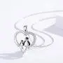 CHENGHONG 925 Sterling Silver Penguin Heart Pendant Cute Animal Necklace Penguin Necklace Jewelry Birthday Gifts for Women, Daughters, Loved Ones CHENGHONG 925 Sterling Silver Penguin Heart Pendant Cute Animal Necklace Penguin Necklace Jewelry Birthday Gifts for Women, Daughters, Loved Ones
