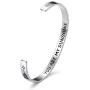 Vinjewelry Motivational Encouragement Bracelet Cuff Bangle Friend Gifts Ideas Women Personalized Jewelry Stainless Steel
