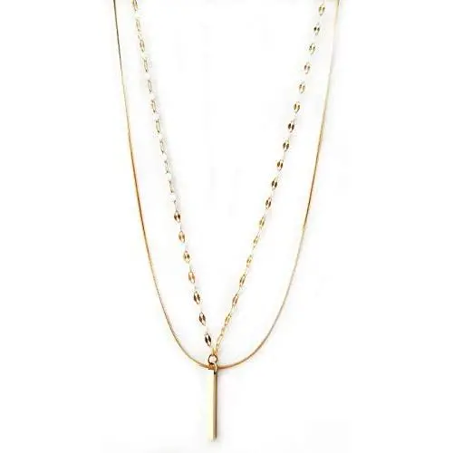 Madaory, 18K Gold Plated Stainless Steel Choke Necklace, Pendant Necklace for Women Girls, Gifts for Women Girls Mothers Day, Birthday