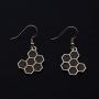 MAOFAED Bee Gift Honeycomb Jewelry Beehive Jewelry Bee Hive Jewelry Honeycomb Hive Hoop Earring
