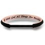 Zuo Bao Religious Jewelry with God All Things are Possible Hair Tie Bracelet Faith Cuff Bangle Bracelet Christian Gifts
