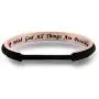 Zuo Bao Religious Jewelry with God All Things are Possible Hair Tie Bracelet Faith Cuff Bangle Bracelet Christian Gifts