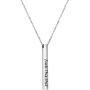 Ankiyabe Inspirational Long Vertical Bar Necklace for Her Nevertheless She Persisted Motivational Mantra Quote Engraved Cube Bar Pendant Gift for Women Girls