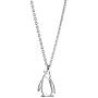 La Menagerie Penguin Silver Origami Jewelry & Silver Geometric Necklace – 925 Sterling Plated Silver Necklace & Penguin Necklaces for Women – Penguin Necklace for Girls & Origami Necklace