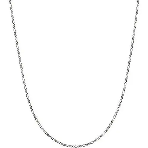Savlano 925 Sterling Silver 1.5mm Italian Solid Figaro Link Chain Necklace Comes Gift Box for Men & Women - Made in Italy Savlano 925 Sterling Silver 1.5mm Italian Solid Figaro Link Chain Necklace Comes Gift Box for Men & Women - Made in Italy