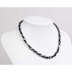Hematite Necklace - Strong Magnetic Therapy Necklace Naturally Reduces Headache Pain - Arthritis in The Neck, Shoulder, and Head-18 inches