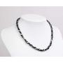 Hematite Necklace - Strong Magnetic Therapy Necklace Naturally Reduces Headache Pain - Arthritis in The Neck, Shoulder, and Head (17.6” (45cm))