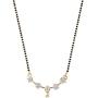 Efulgenz Indian Bollywood Traditional American Diamond CZ Mangalsutra Pendant Necklace Jewelry for Women