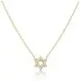 Alef Bet by Paula Dainty Jewish Star of David Necklace for Women and Girls Set with Pave Sparkling Cubic Zirconia Stones