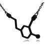 Clayton Jewelry Labs Dopamine Neurotransmitter Molecule Stainless Steel Necklace Clayton Jewelry Labs Dopamine Neurotransmitter Molecule Stainless Steel Necklace