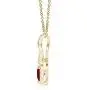 Ruby Infinity Heart Pendant with Diamonds (4mm Ruby)