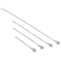 Necklace Extenders Gold Necklace Extender Silver Chain Extenders for Necklaces Sterling Silver Extender for Bracelet Anklet Set 2'', 3'', 4'', and 6''