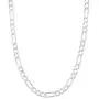 925 Sterling Silver 3MM 3.5MM, 4MM, 4.5MM Figaro Link Chain Necklace - Silver Figaro Link Necklace for Men 18-30