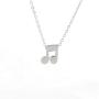 Your Always Charm Music Lover Gifts,Treble Clef Music Note Necklace 16''-18''