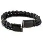 Matte Stone Mens Beads Leather Bracelet Natural Bead and Genuine Leather Stainless Steel Magnetic Closure Bracelets for Men Boys Charm Cuff Bangle Personality Bracelets Matte Stone Mens Beads Leather Bracelet Natural Bead and Genuine Leather Stainless Steel Magnetic Closure Bracelets for Men Boys Charm Cuff Bangle Personality Bracelets