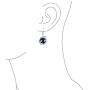 Fashion Rainbow Gemstones Crystal Opalite Translucent Round Ball Dangle Orb Asian Dragon Earrings For Women For Teen