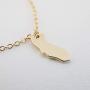 HONEYCAT California Necklace in Gold, Rose Gold, or Silver | Minimalist, Delicate Jewelry