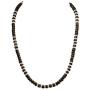 BlueRica Brown Coconut Wood and Puka Shell Beads Necklace