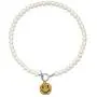 Pearl Pendant Necklace for Women,Y2k Fashion Pearls Strand for Egirl Eboy,Dainty Cute Smiley Toggle Necklace Jewelry for Women Girls
