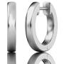 ALEVIRA 14K White and Yellow Gold-Plated Earrings - Ear Hoop Huggies for Women with Jewelry Box