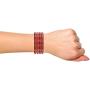 Efulgenz Fashion Jewelry Indian Bollywood Crystal Rhinestone Acrylic Resin Wedding Bridal Bracelet Bangle Set