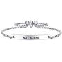 SOUSYOKYOSAM Dainty Cuff Bracelet - NOT Alone - Newly Pregnant Mom Long Distance Friend Jewelry Gift Ideas