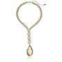 1928 Jewelry Pearshape Briolette Y-Shaped Necklace, 16'' + 2'' Extender